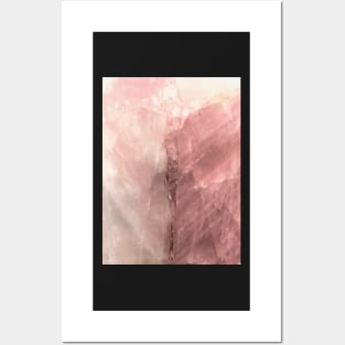 ART BLUSH PINK ROSE CORAL MARBLE DECO GEOMETRIC ABSTRACT DESIGN Posters and Art